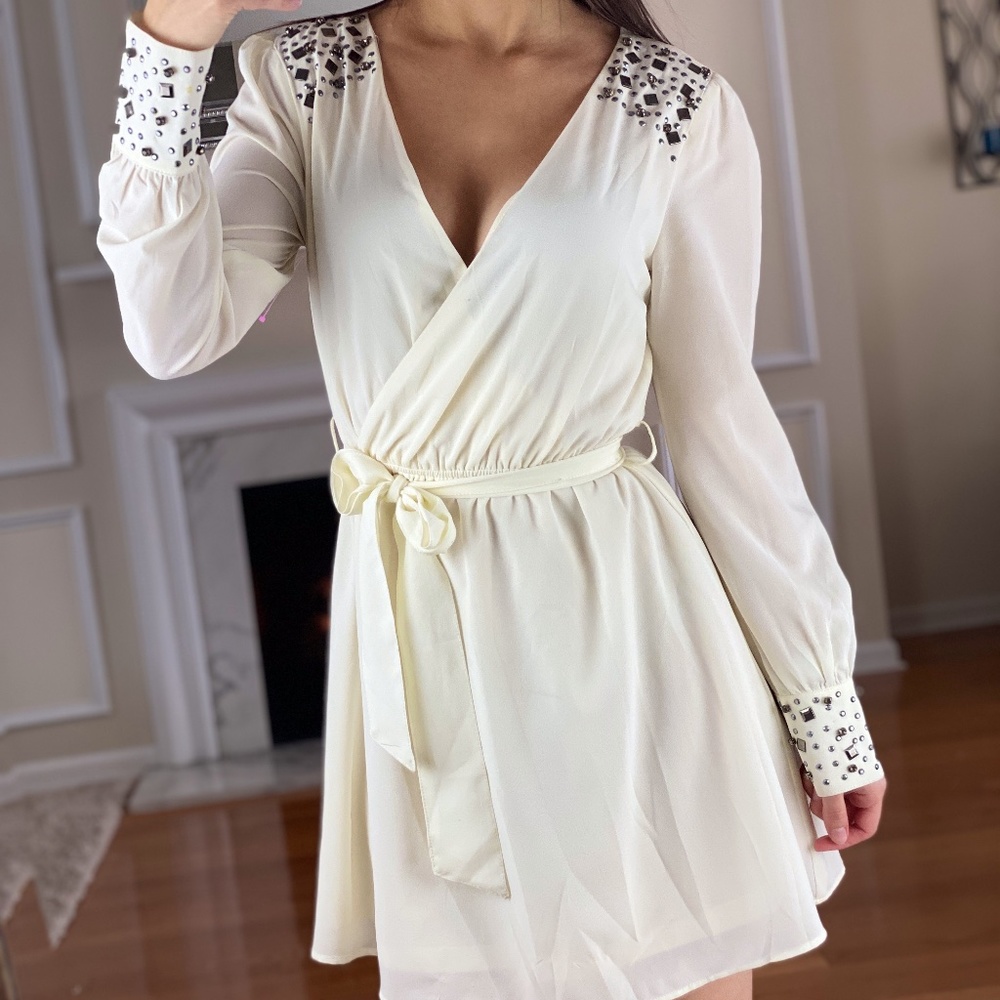 Arden B. White Dress, Bridal, Reception, Wedding